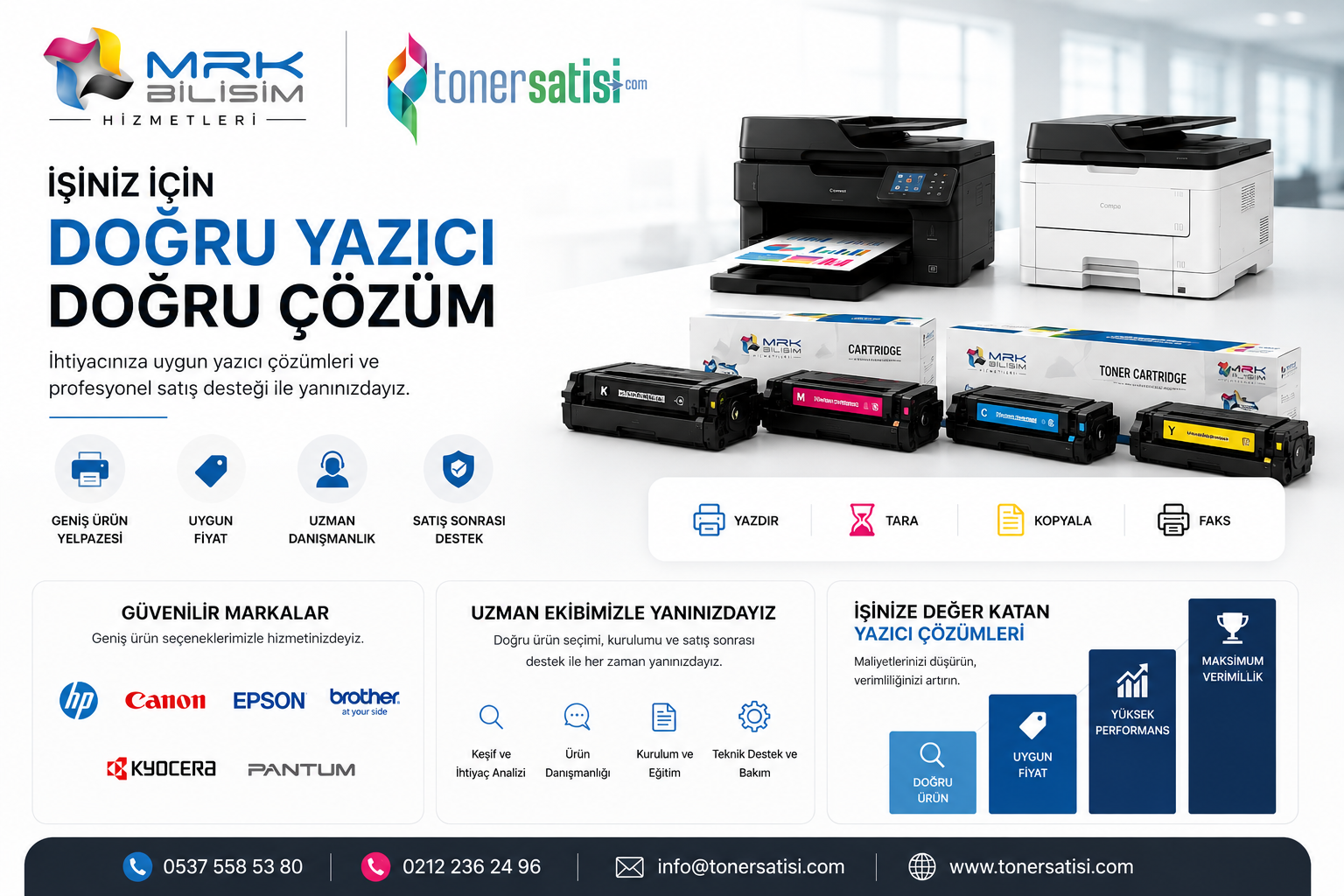 MUADİL TONER - ORİJİNAL TONER -  YAZICI SATIŞ